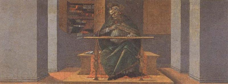 Sandro Botticelli St Augustine in his Study Norge oil painting art